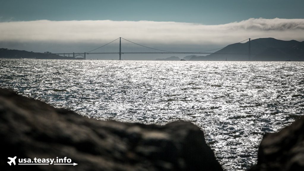 Aus der Ferne: Die Golden Gate Bridge