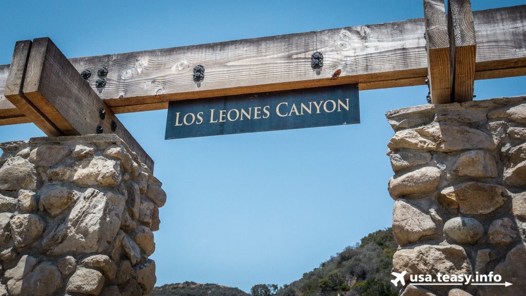 Eingang zum Los Leones Canyon, durch den der Los Liones Trail führt.