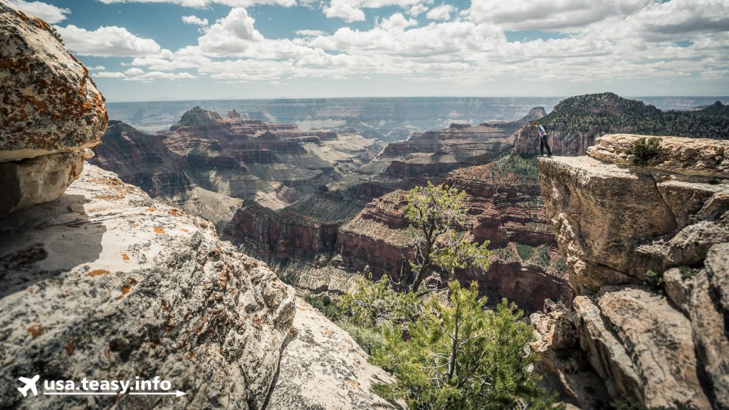 Grand Canyon North Rim: Nur nicht übermütig werden.