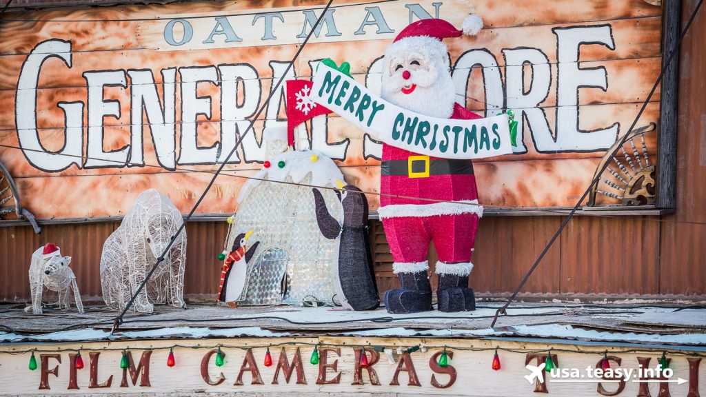 In Oatman ist das ganze Jahr lang Weihnachten.